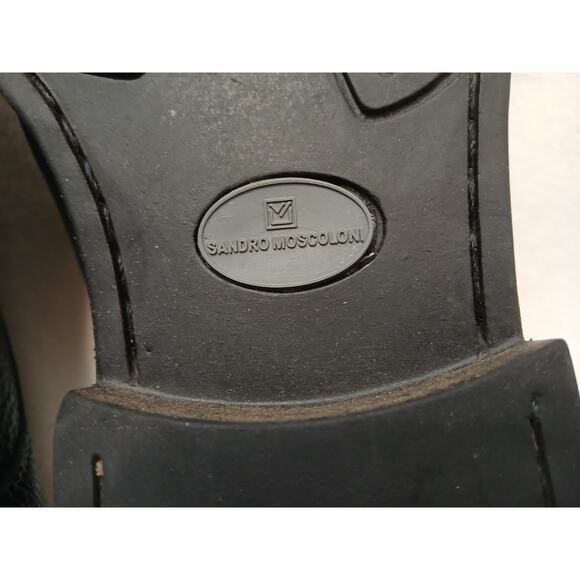 Sandro Moscoloni Dress Shoes Leather Oxfords Sz 10 EEE Black Pebbled Textured main image 12